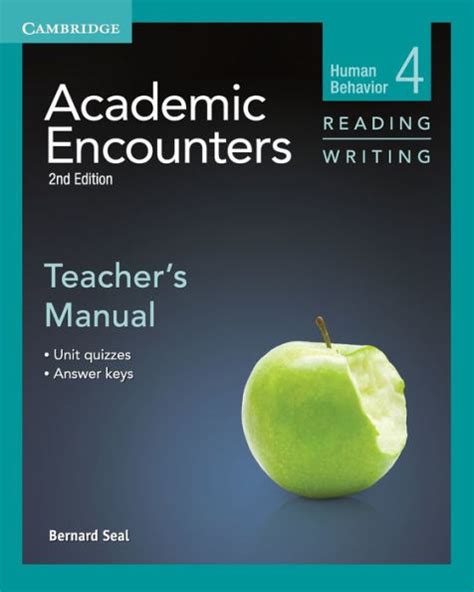 Academic encounters level 4 teachers manual reading and writing human behavior. - Nar policy and procedure manual real estate.