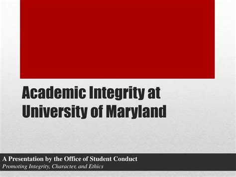 Academic integrity umd. .  ...
