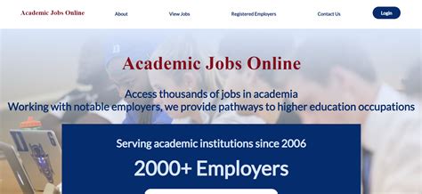 Academicjobsonline. Feb 29, 2024 · About UniversityJobs.com ® UniversityJobs.com ® (or UJobs.com) is an online recruiting and career service. It was launched in early 1998 in response to the need to deliver a simple and cost effective way for higher education institutions and other organizations worldwide to recruit the right people. 