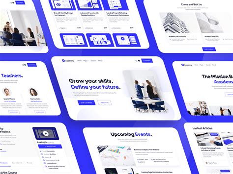 Academy eLearning Webflow Template on Behance