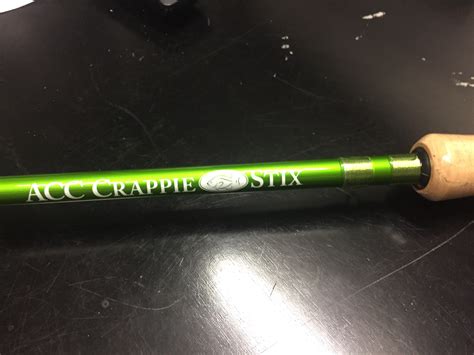 Acc crappie. May 16, 2022 · ACC Crappie Stix's most popular rods are even better with the Super Grips. These Grips have a rubbery, tacky slip proof feel that is amazingly comfortable on those long days on the water. You will love the feel and action of these great rods. 