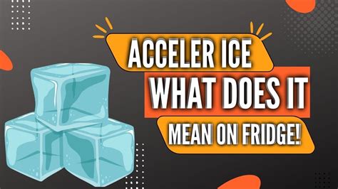 Acceler ice meaning. 2 results. Sort: Relevance. Whirlpool Acceler-Ice Unit. Genuine OEM Part # WP2255794 | RC Item # 959705. Reviews. Watch Video. $184.73. Acceler or MAX-ice fan unit to increase ice production. 