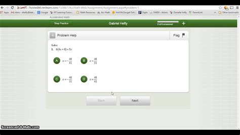 Accelerated And Math Login Students