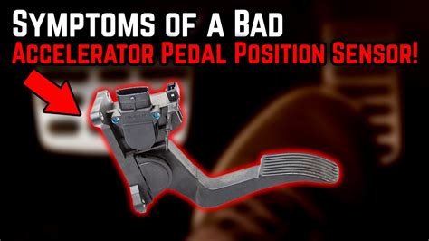 Accelerator pedal position sensor symptoms.  Find out where the sensor is loc...