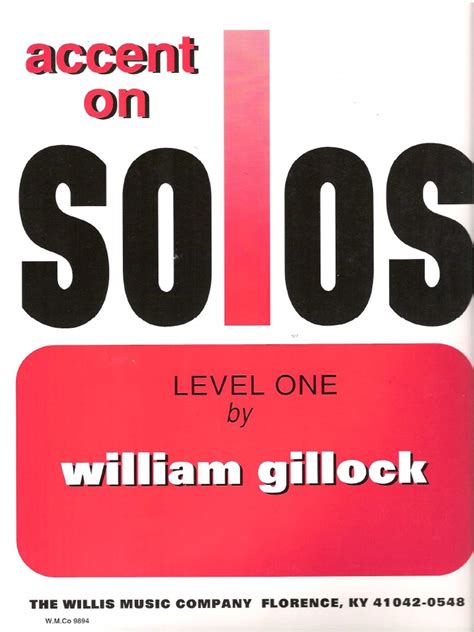 Accent on Solos 1 William Gillock pdf