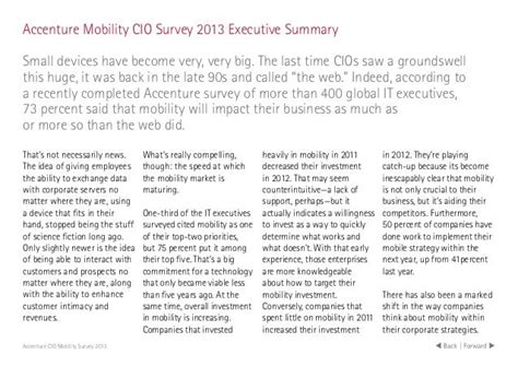 Accenture CIO 2013 Mobility Survey