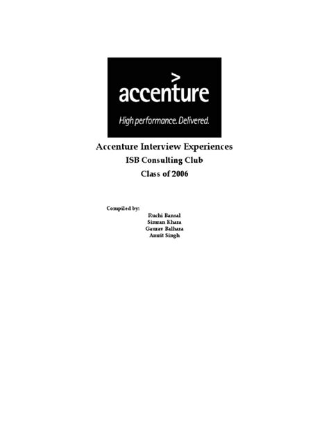 Accenture Casebook