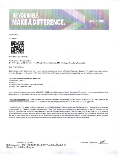 Accenture Offer Letter converted