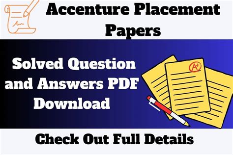 Accenture Placement paper 9