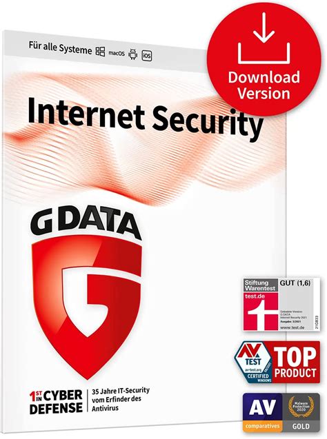 Accept G DATA Internet Security open