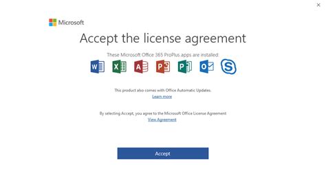 Accept MS Office 2009 2021