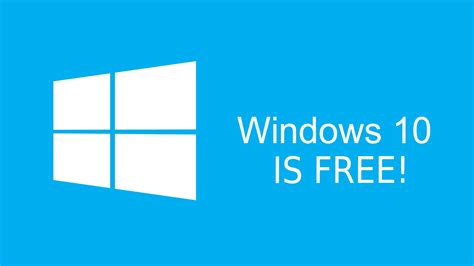 Accept MS windows 10 for free