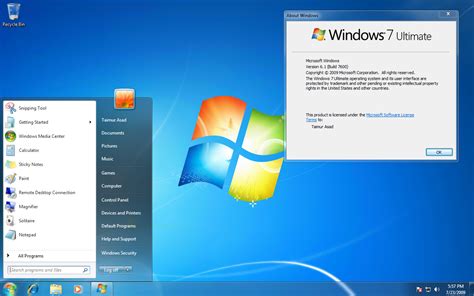 Accept MS windows 7 new