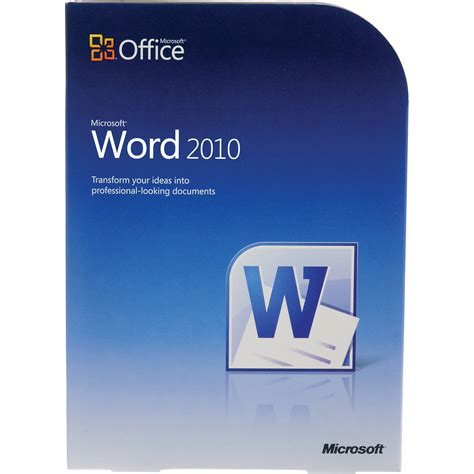Accept Word 2010 software
