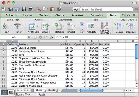 Accept microsoft Excel 2011