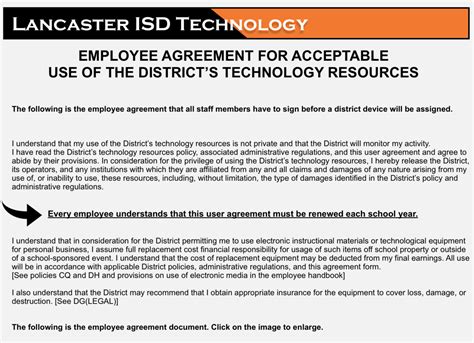 Acceptable Use Policy Dallas Independent School District