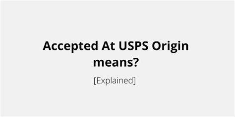 Accepted usps. Things To Know About Accepted usps. 