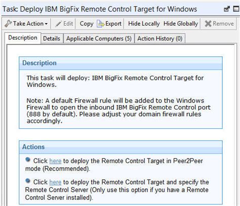 Accepting remote control session actions - IBM