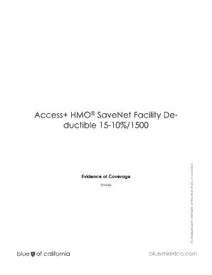 Access+ HMO SaveNet Plans - Blue Shield of California