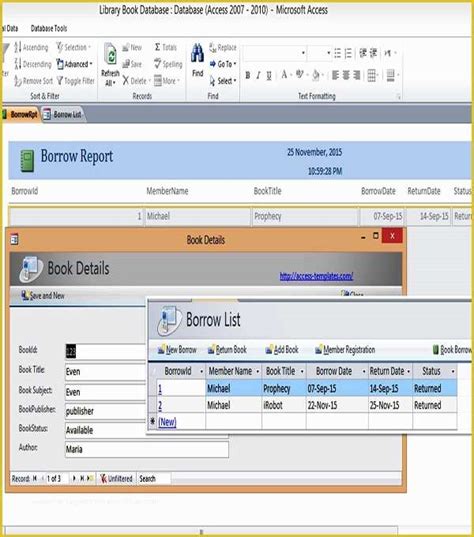 Access 2007 Database Templates Free Download Of 51 Microsoft Access