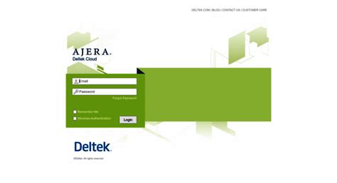 Access Ajera Learning Center login required