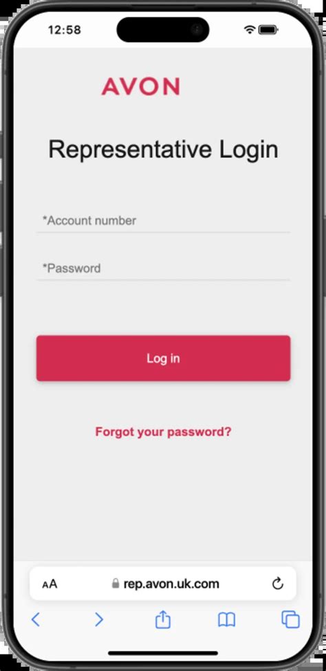 Access Avon Representative Log in