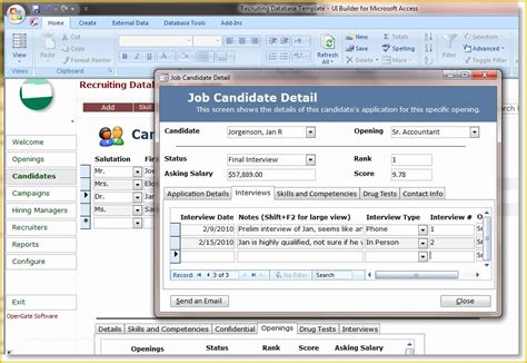 Access Training Database Templates Employee Training Database