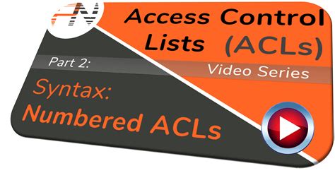 ACL and access rule samples. This article provides sample ACLs a
