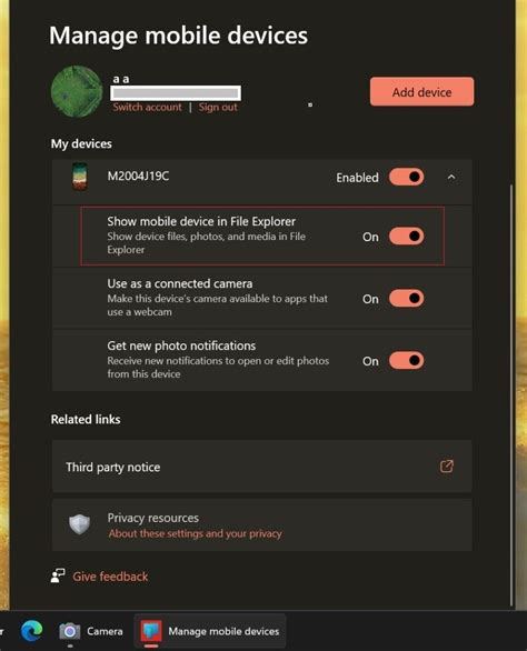 Access android phone.  Now you can link and manage your mobile devices dir...