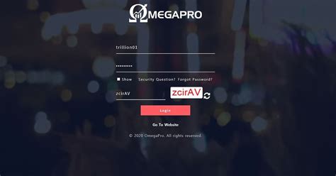 Access backoffice.omegapro.world. OmegaPro Login