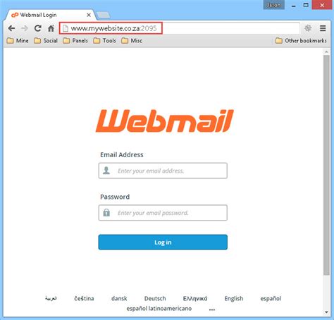 Access email.rof.net. Webmail