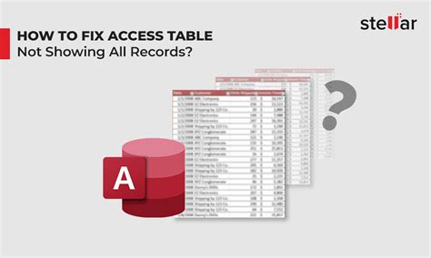 Access table not showing all records.  Public case records and documents available ...
