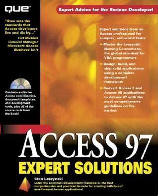 Download Access 97 Expert Solutions By Leszynski