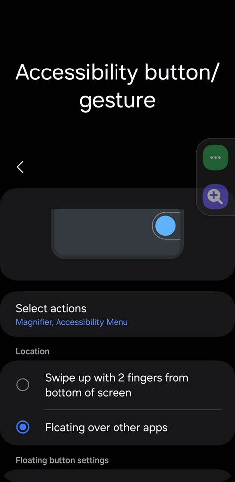 Accessibility button android.  These services are designed to assist users with disabilities,...