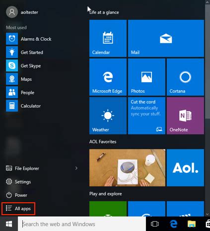 Accessing AOL Sites or Apps Using Windows 10 - AOL …