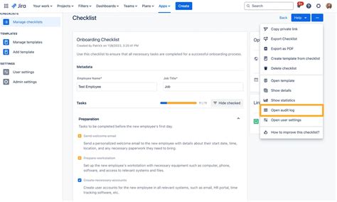 Accessing Audit Log from PaperSave Start.aspx page