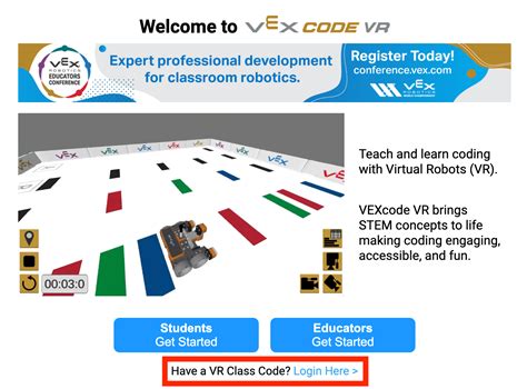 Accessing VRC Virtual Skills – VEX Library