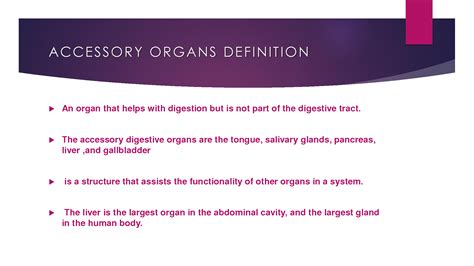 Accessory Organs SEER Training