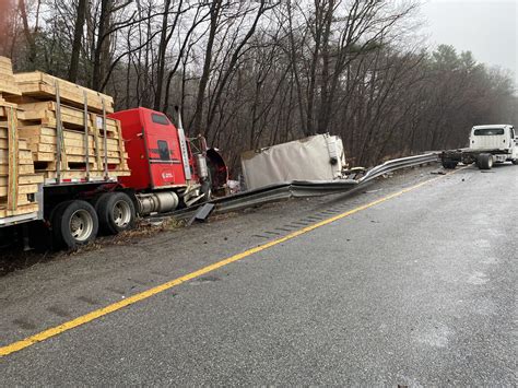 Troopers responding to a reported crash on Route 495 northbound around 6 p.m. found a three-vehicle crash involving a tractor-trailer that had struck a Toyota Tacoma pickup truck, according to .... 
