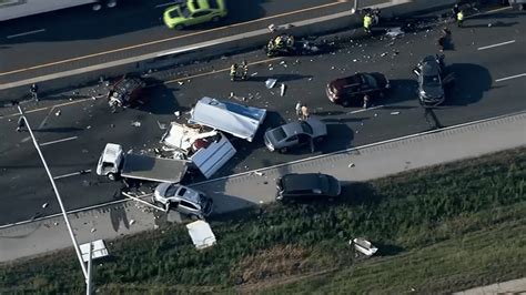 Accident i 55 south today. Crushed vehicles lined the expressway south of Springfield, closing a nearly 20-mile stretch of I-55. Drivers whose vehicles were involved in the massive 73-car pileup crash south of... 