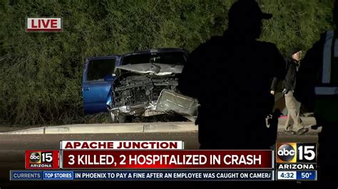 Accident in apache junction yesterday. m. .  The crash happened in Apache J...