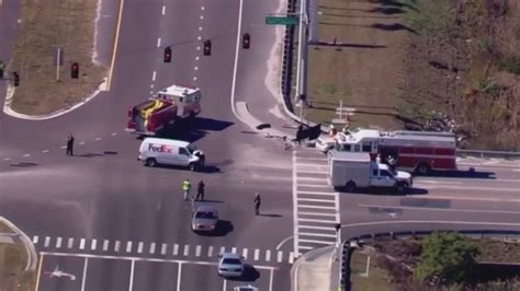 Updated: Feb 26, 2023 / 09:38 AM EST. TAMPA, Fla. (WFLA) — A Land O’Lakes man was arrested after he caused a deadly three-vehicle crash that killed a Tampa man early Sunday morning, troopers .... 