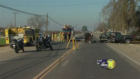 Story by KFSN • 1y. A Visalia man is dead following a motorcycle crash in Tulare County just northeast of Exeter. The California Highway Patrol says they got a call about a crash on Highway 198 ....
