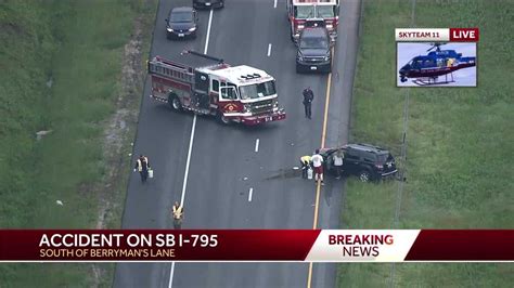 Accident on 795 today. A Pennsylvania woman was killed, and another person was injured in a multi-vehicle crash Wednesday afternoon on Interstate 795, according to the Maryland State Police (MSP).. At around 1 p.m., MSP ... 