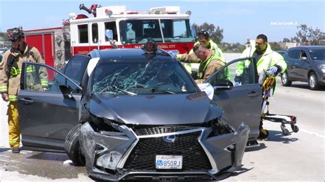 Accident on 805 south chula vista today. At least one person was killed in a multi-car crash Monday night along southbound Interstate 5, according to the CHP. The crash was reported at around 10:36 p.m. near Palomar Street in Chula Vista. 