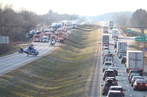 0:05. 0:45. Virginia State Police is investigating a crash that occurred Monday at approximately 11:42 a.m. on Interstate 81 northbound at the 232 mile-marker in Augusta County, according to a press release. The crash involved a tractor trailer transporting cattle, along with two other vehicles.
