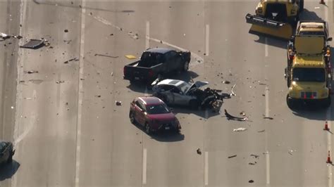 Seven vehicles were involved in the crash at 87th and Cottage Grove af