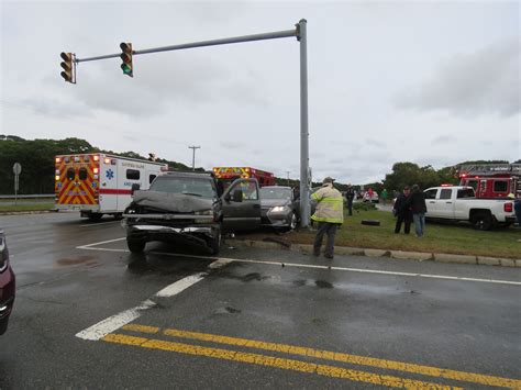 1:00 SAGAMORE — A three-vehicle accident on Route 6 westboun