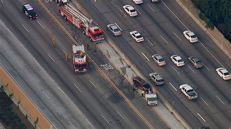 Three-car collision on 405 in Carson leaves on