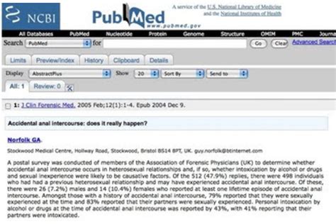 Accidental anal intercourse